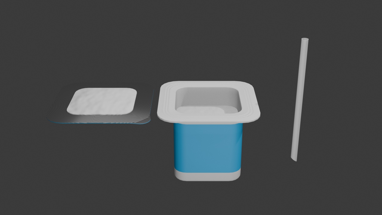 Media 1 for listing 酸奶 yogurt （blender+fbx）