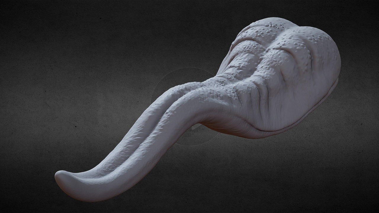 Media 1 for listing 3D PRINTABLE MONSTER TONGUE FOR KITBASH