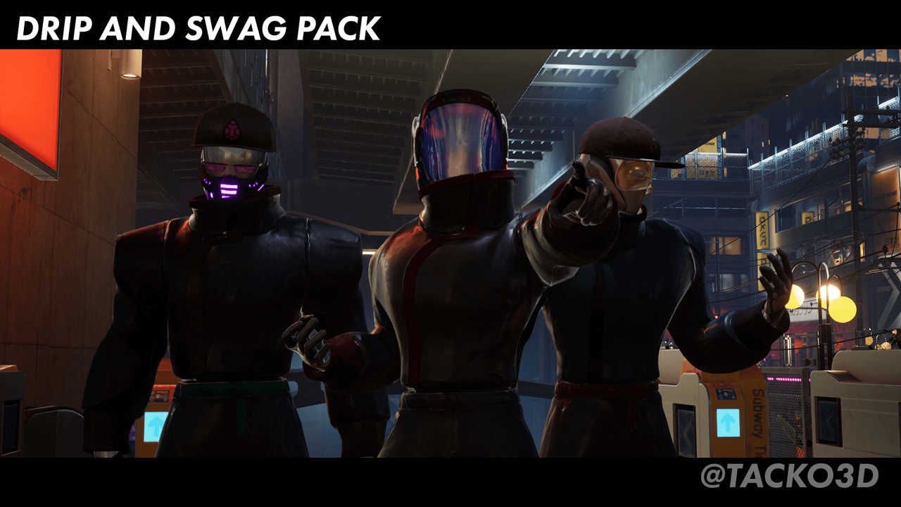 Media 1 for listing Drip and Swag Pack 4 - Clothes and Accesory Pack