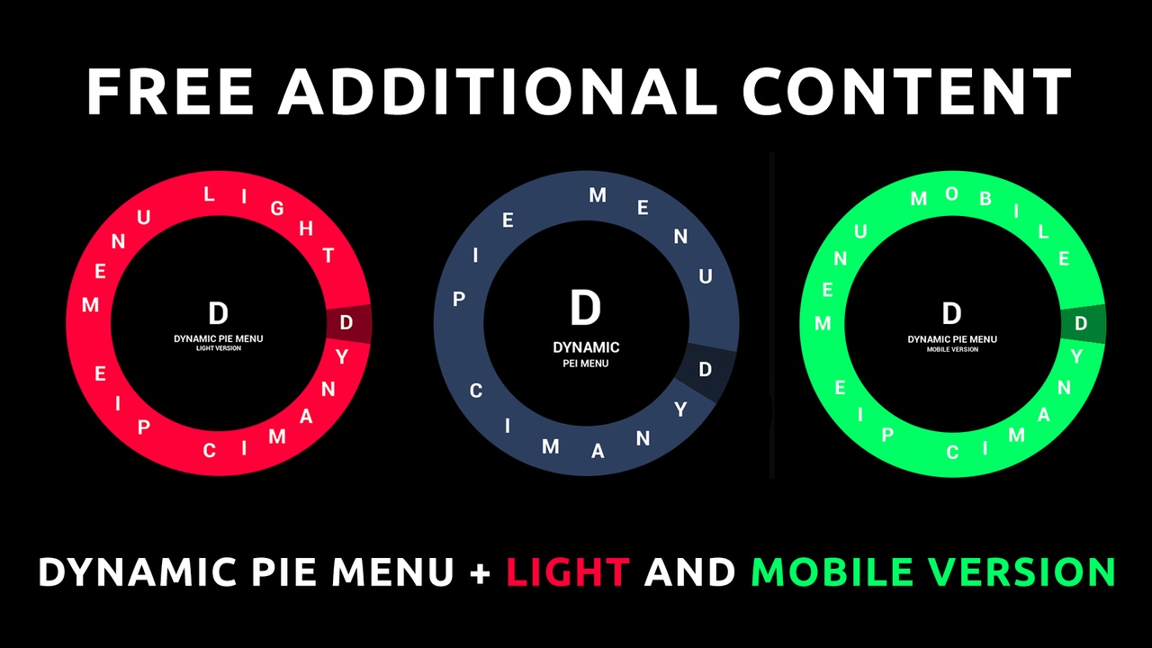 Dynamic PIE Menu 제품 등록을 위한 미디어 1개