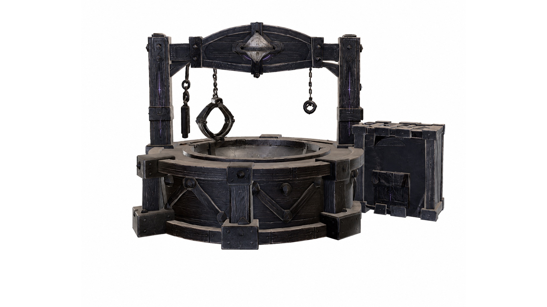Void Knight Blacksmith Forge - Dark Fantasy Forge Prop preview