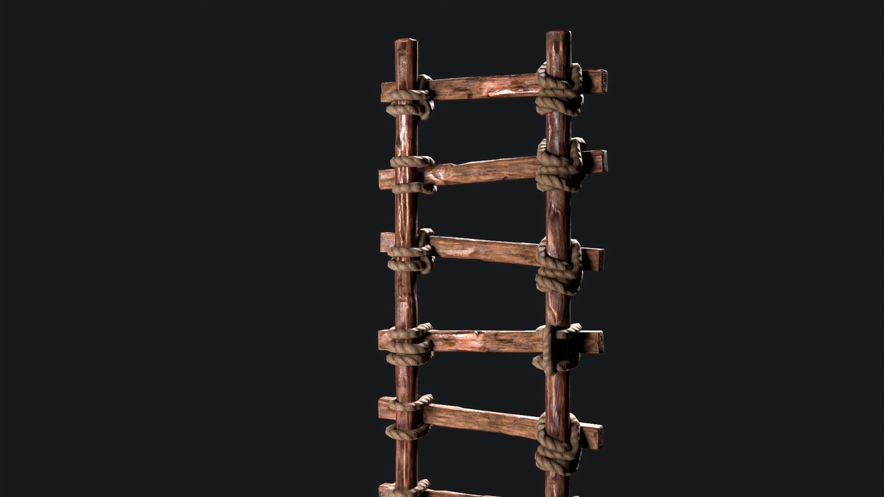 Media 1 for listing Baluster Railing and Ladder Kit – Game-Ready Architecture Set