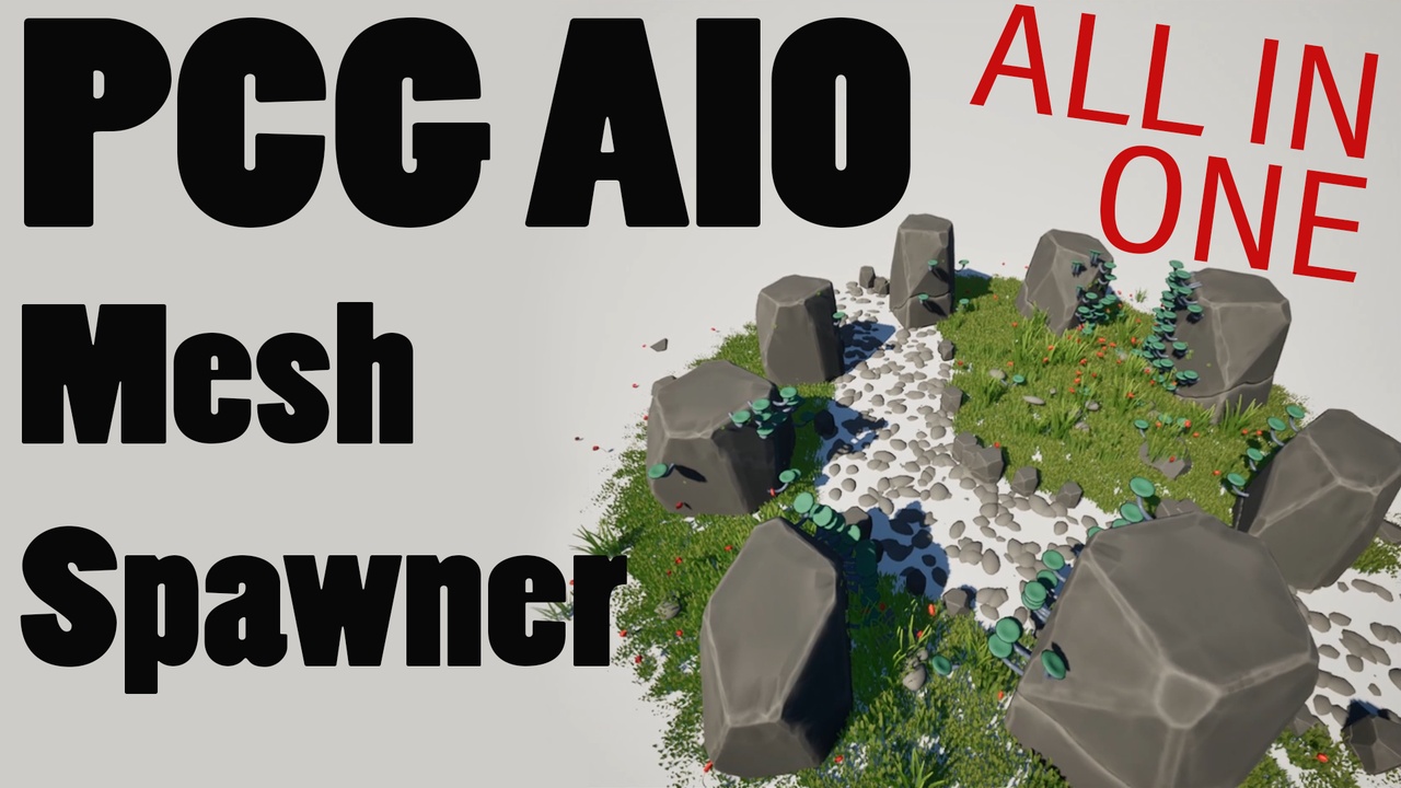 Media 1 for listing PCG AIO All in One Static Mesh Spawner