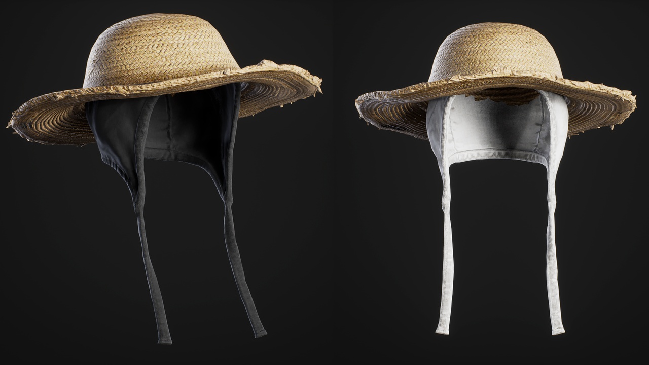 Media 1 for listing Medieval Hat Straw - Metahuman