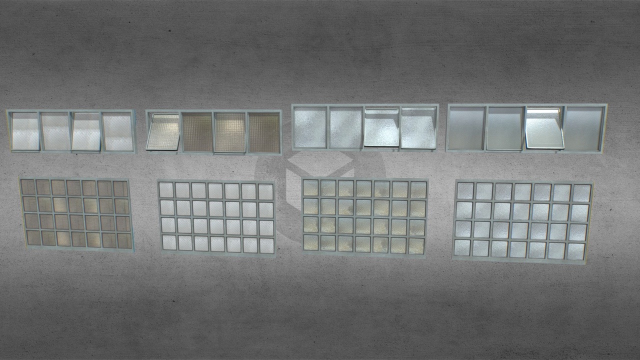 Factory windows pack 2 | Fab
