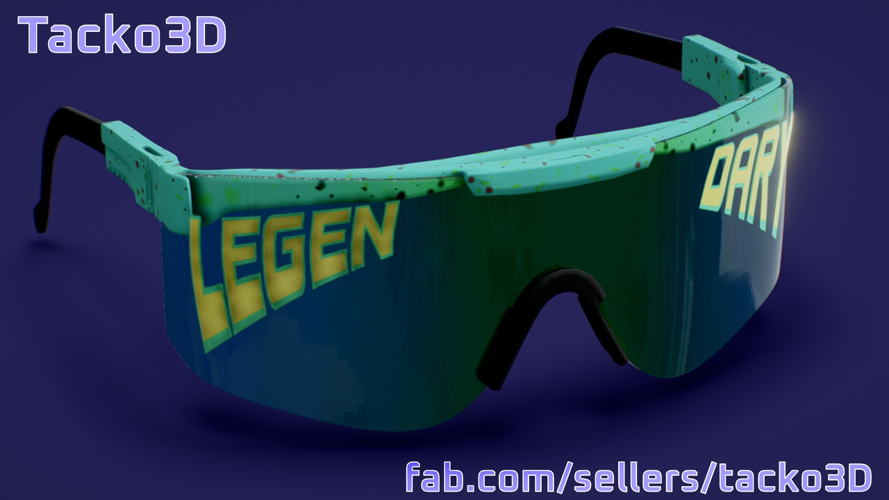 Media 1 for listing Teal Legendary Polarized Sunglasses - Green