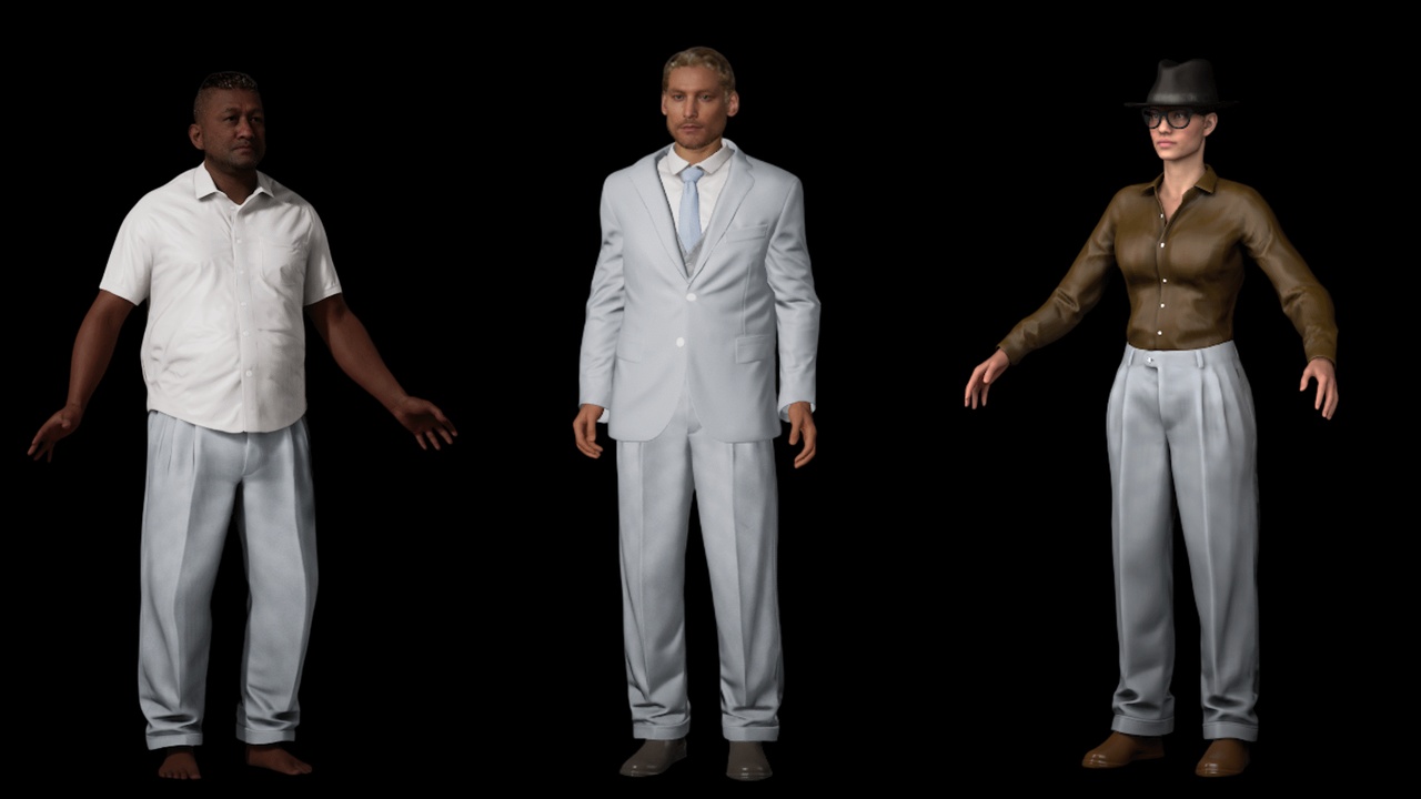 Media 1 for listing Modular NPC Business Outfit Pack - Office - Retro - Metahuman Compatible