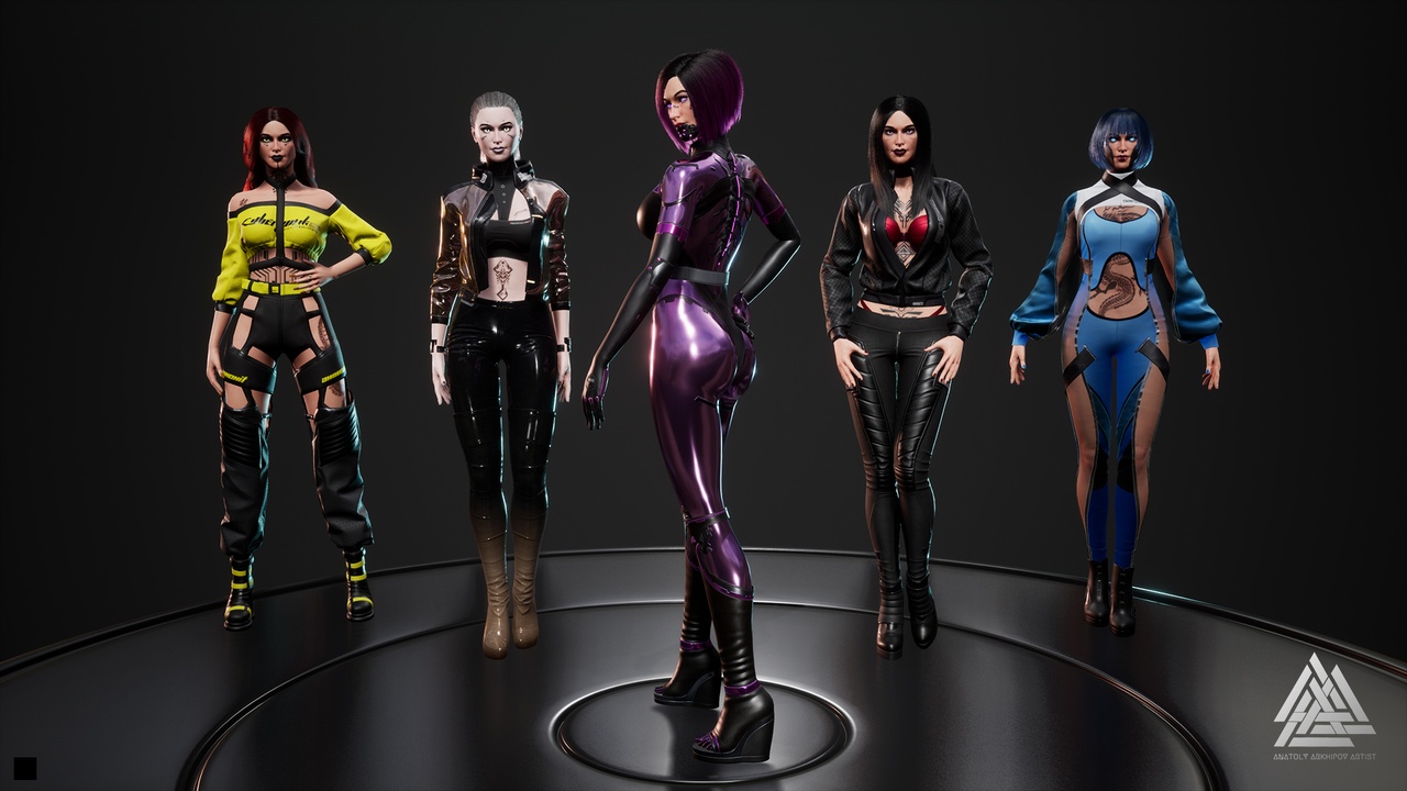 Media 1 for listing Cyberpunk fashion series - Bundle 2
