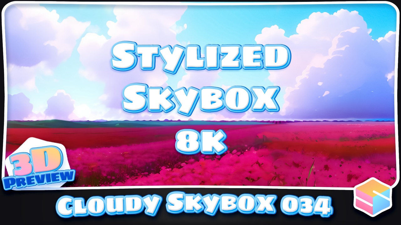 Media 1 for listing 8k Stylized Cloudy Skybox 034