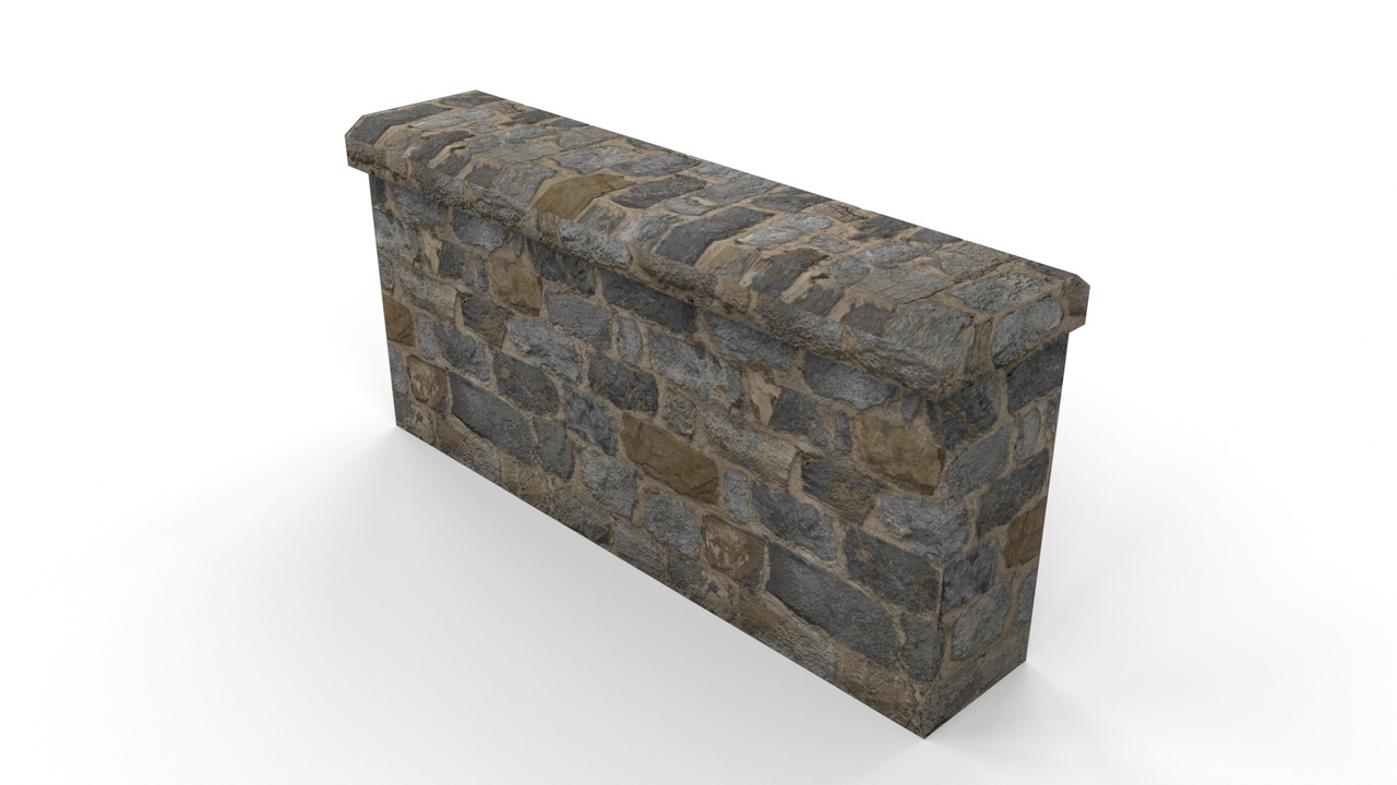 Media 1 for listing Modular Medieval Wall – Clean 05
