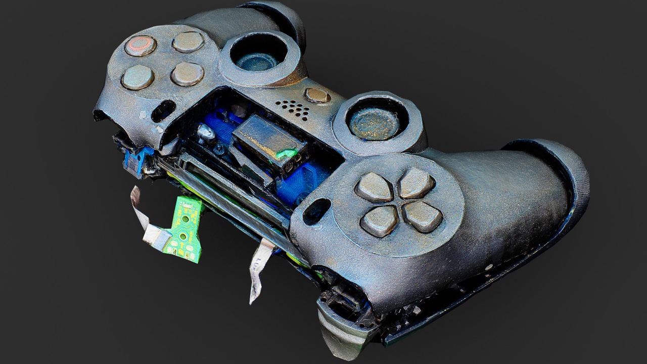 Media 1 for listing gaming controller broken electronics PBR photogrammetry