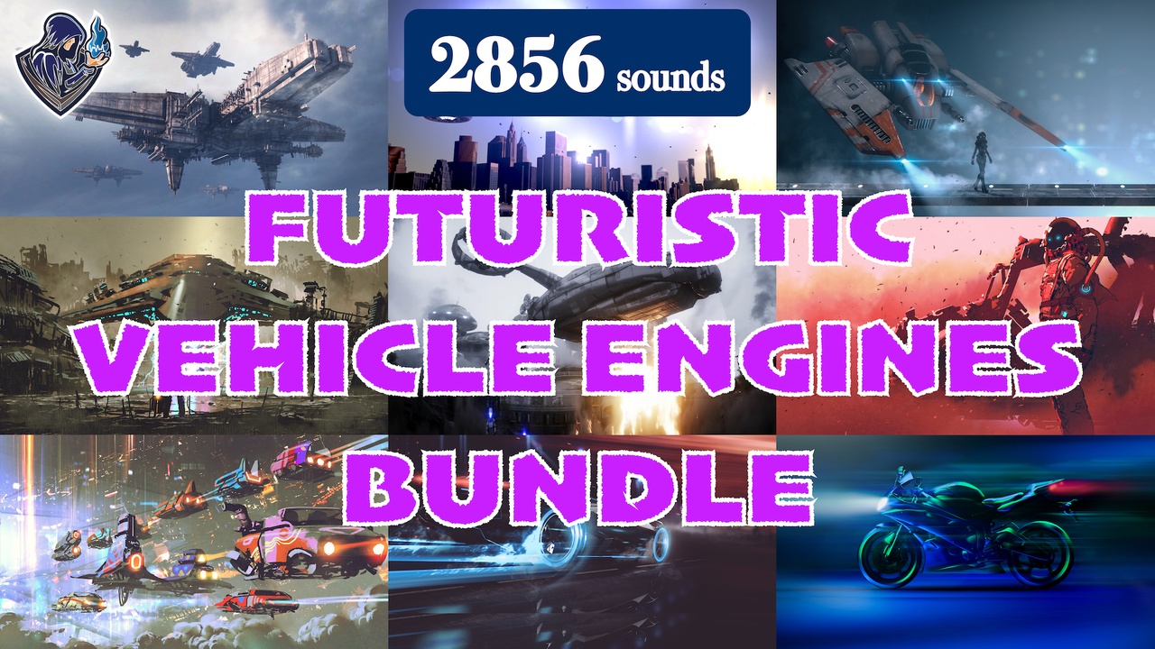Media 1 for listing Futuristic Vehicle Engine Sounds Bundle