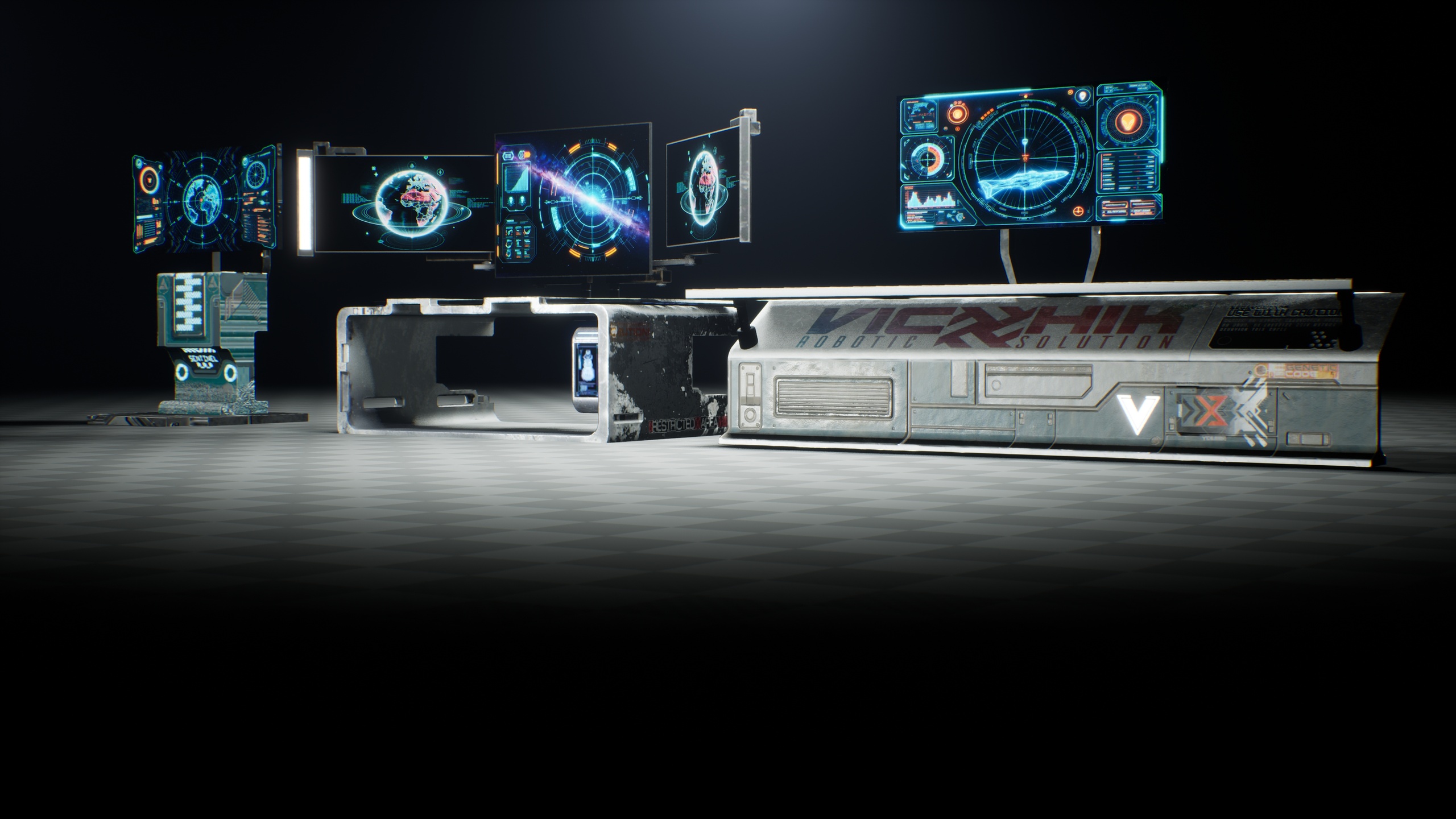 Media 1 for listing VICRXHIK Holographic  Command Station - Sci-Fi Control Desk