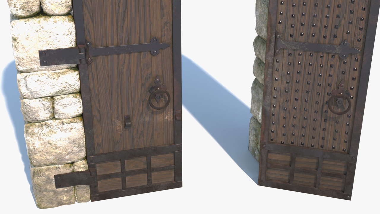 Media 1 for listing Medieval Counterweight Drawbridge - Game Asset | PBR | Low-poly |