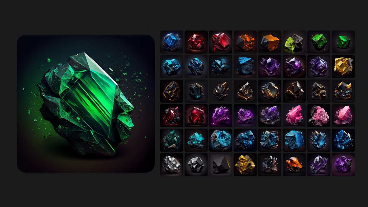 Media 1 for listing Ores and Minerals icons