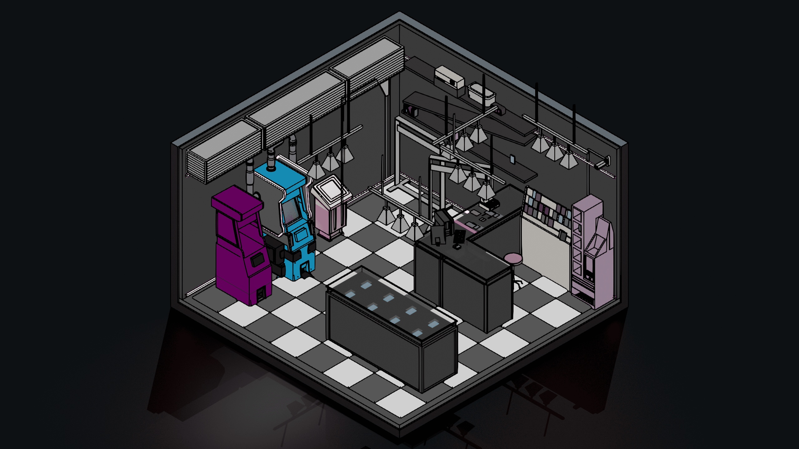 Arcade Isometric Room | Fab