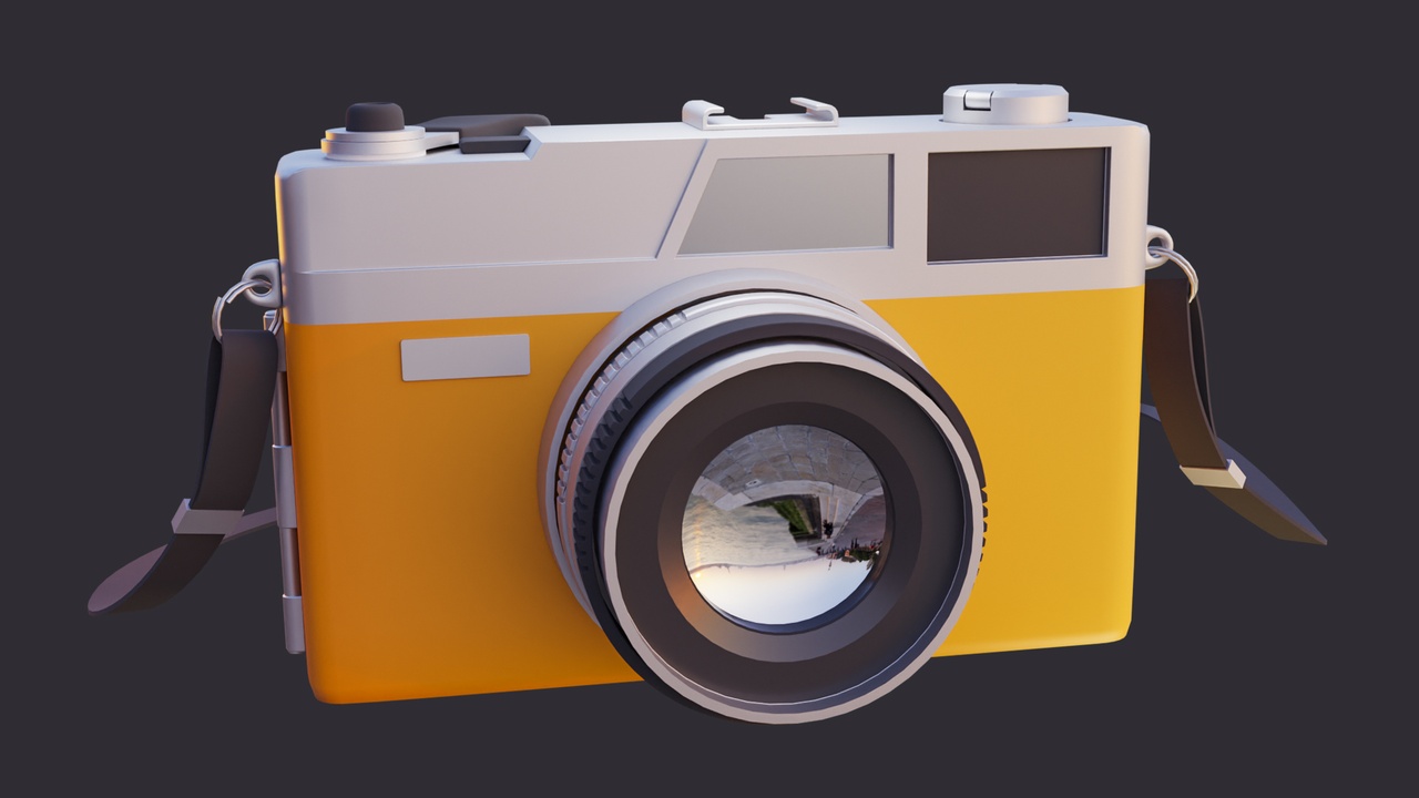Low Poly Vintage Camera | Fab