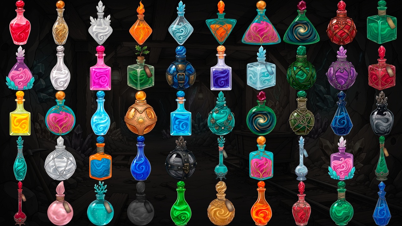 Media 1 for listing Medieval Potion Icons
