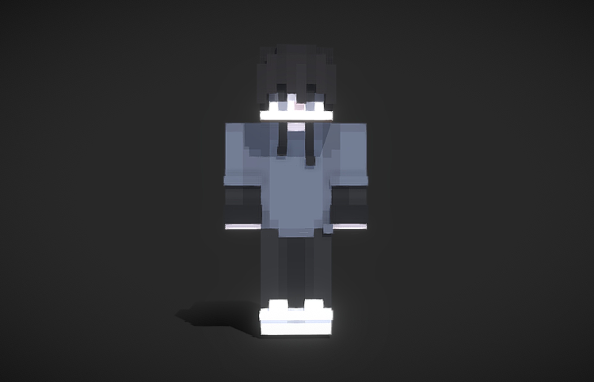 Media 1 for listing Stylized Voxel Modular Character – 6 Pieces 01