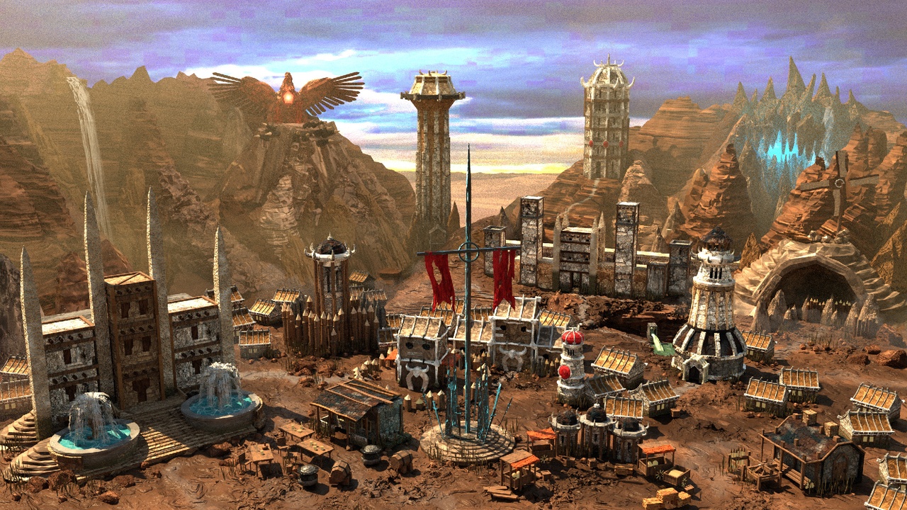 Media 1 for listing Heroes of Might and Magic III - Stronghold Town in Blender