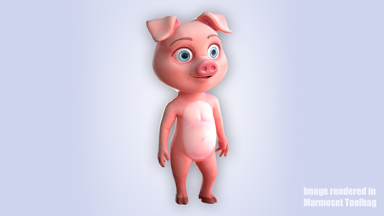 Media 1 for listing Cartoon Pig Nature