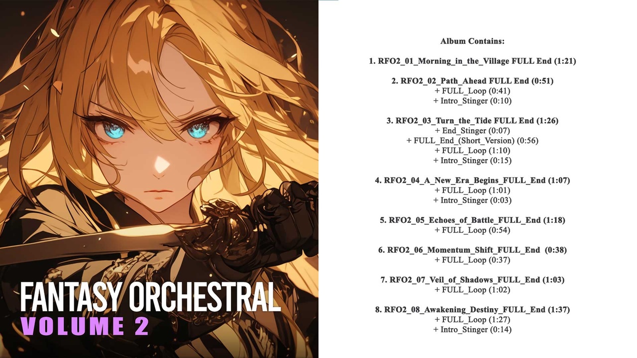 RPG Fantasy Orchestral Music Pack 2 제품 등록을 위한 미디어 1개