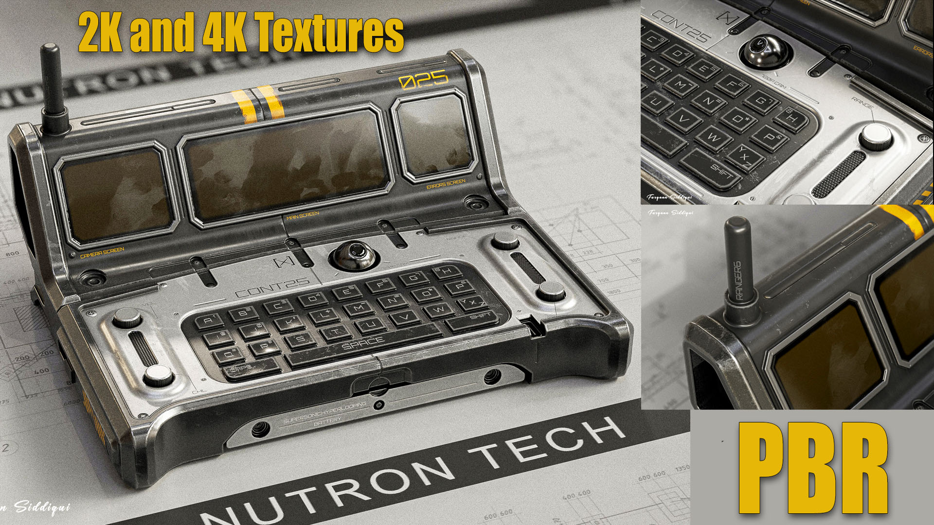 Sci-fi Controller V25 PBR | Fab