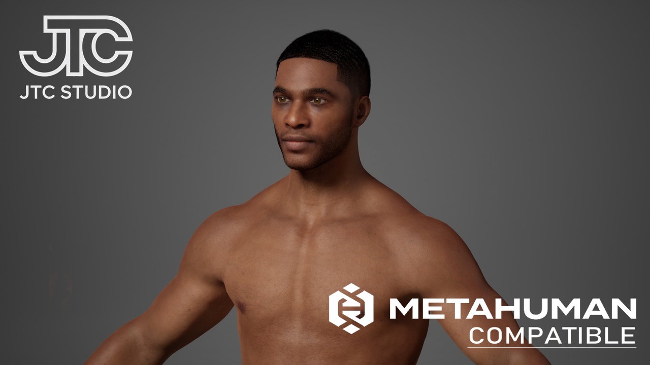 Media 1 for listing Jackson — Realistic Editable MetaHuman Character —— 杰克逊 — 写实可编辑角色