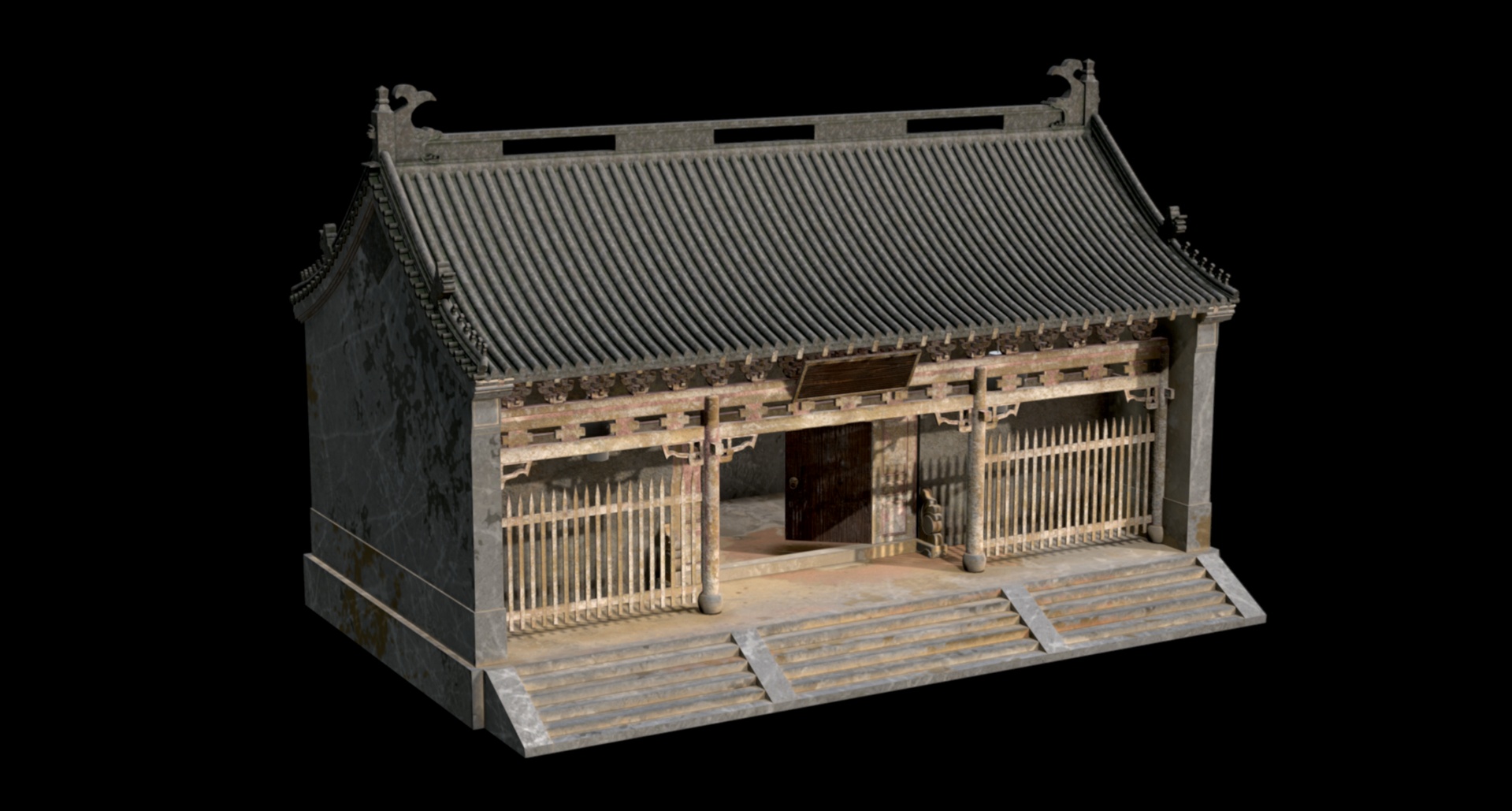 Media 1 for listing Chinese gray brick building
