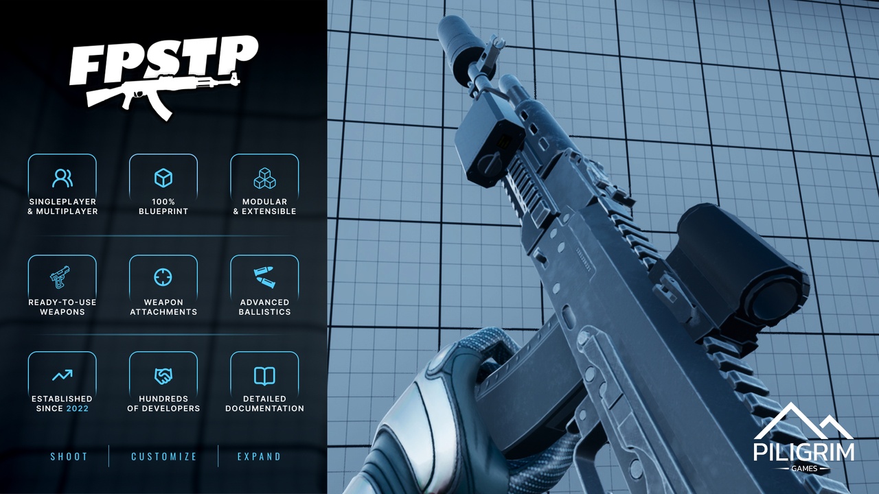Media 1 for listing First Person Shooter Template Pack (FPSTP) 3.5 — Advanced FPS Template
