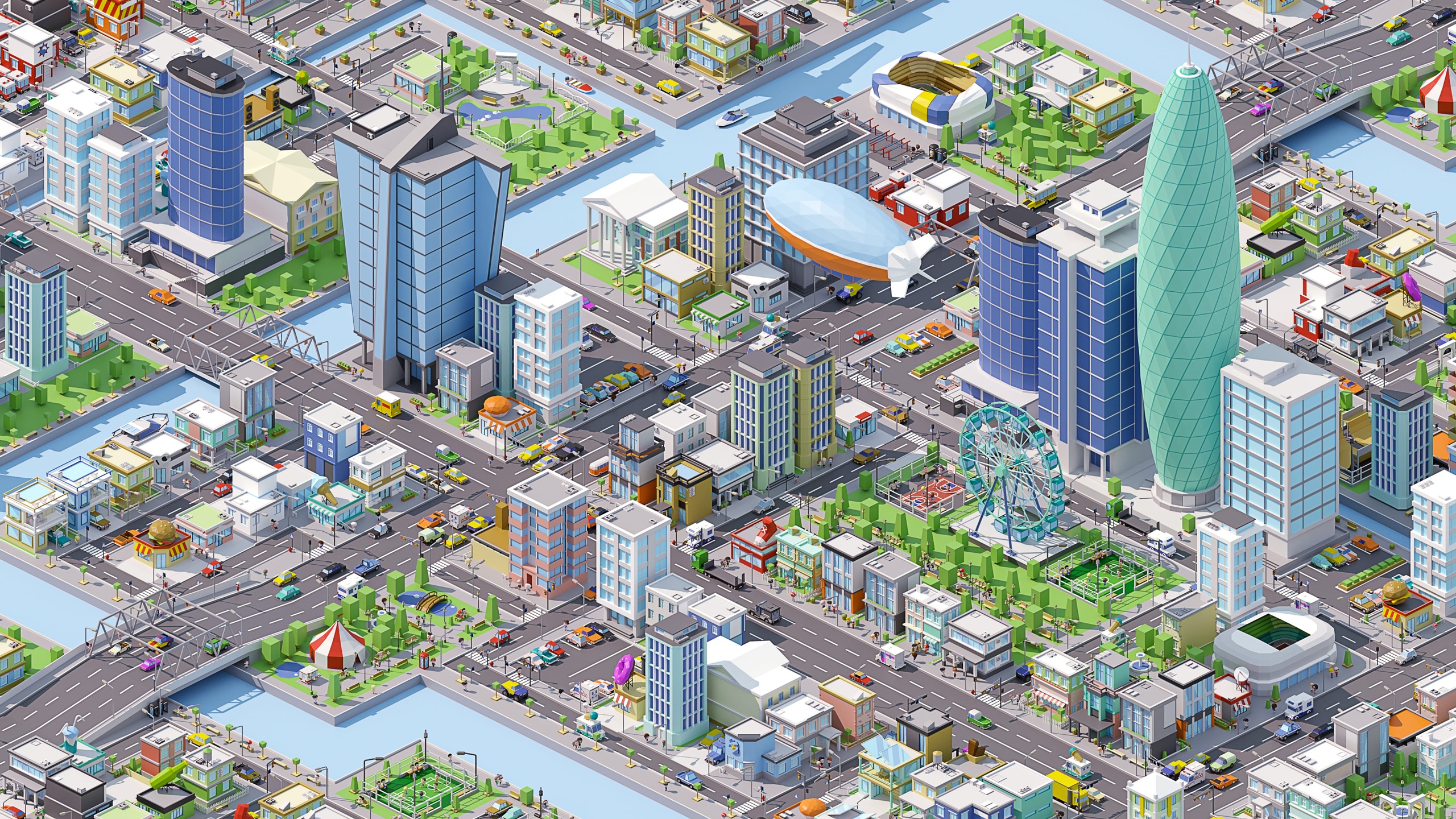 Media 1 for listing City Pack - Low Poly 3D Models Pack