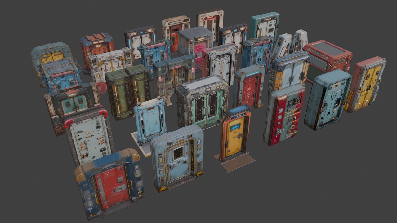 Media 1 for listing Sci-Fi Doors Set
