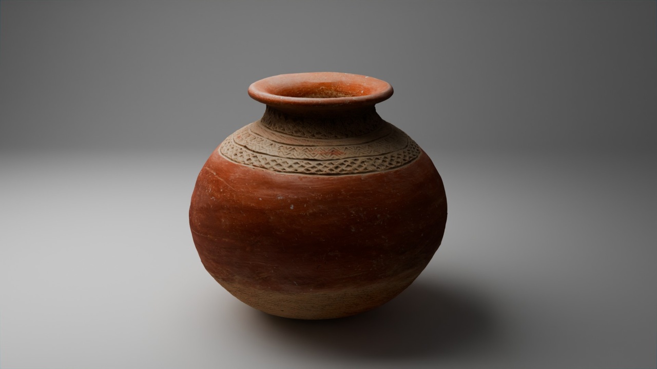 Media 1 for listing Large Red-Brown Clay Vase | Decorative Potter