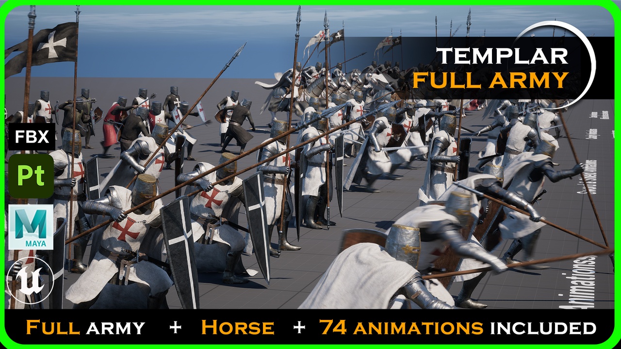 Media 1 for listing TEMPLAR KNIGHT ARMY