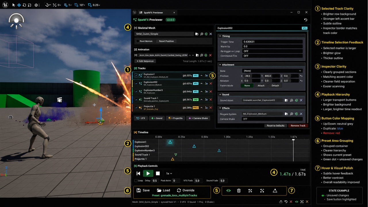 Media 1 for listing SparkFXPreviewer – In-Editor VFX & Animation Preview Tool