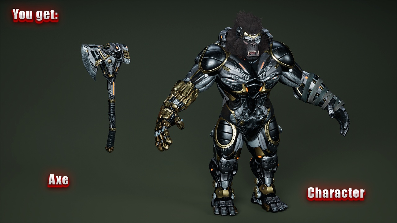Media 1 for listing Sci-Fi Titan Gorilla