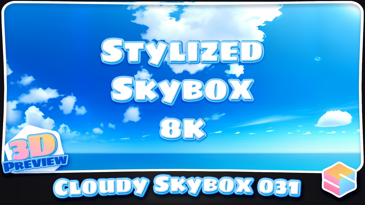 Media 1 for listing 8k Stylized Cloudy Skybox 031