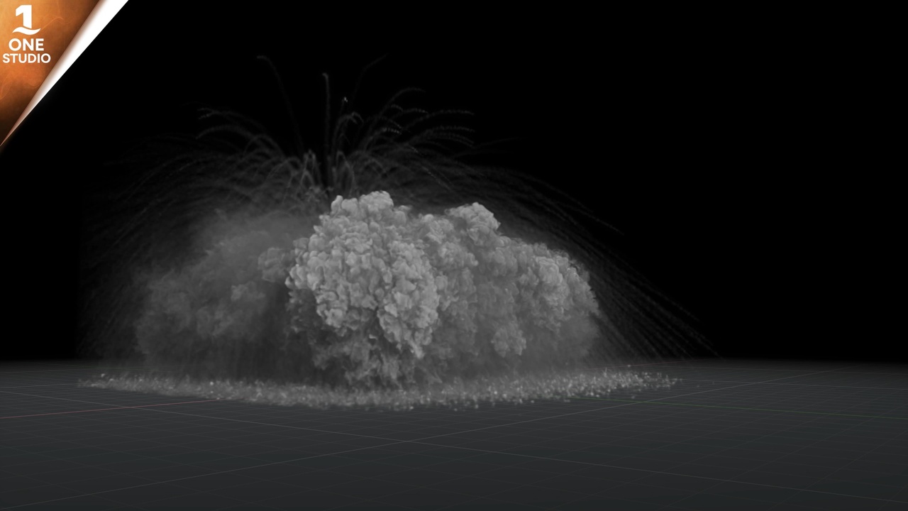 Media 1 for listing Smoke Wall Debris Vdb Effects Pack
