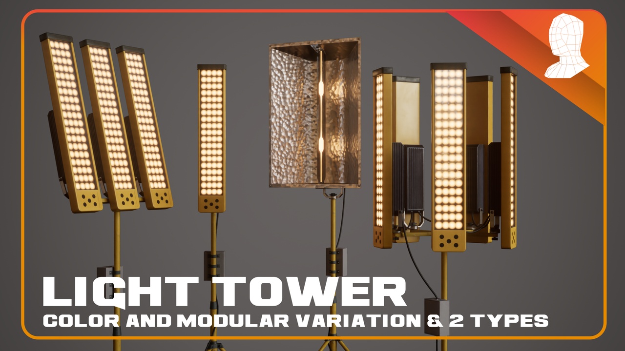 Media 1 for listing Light Tower - Modular - PBR Game Ready