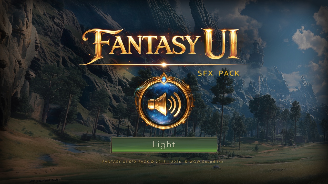 Media 1 for listing Light Fantasy UI Sound Effects Pack