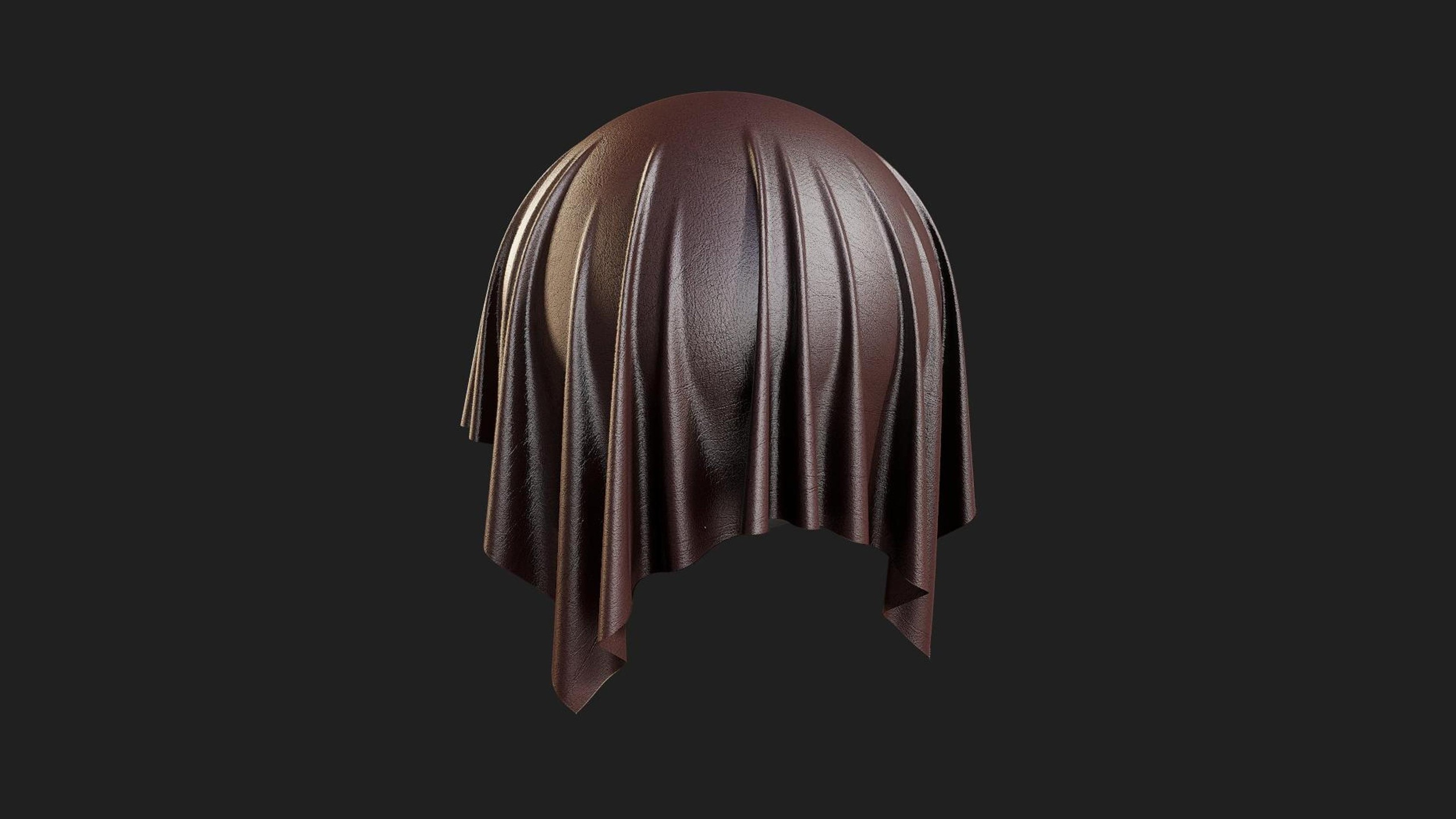 Media 1 for listing Fabric Clothes Leather Full Grain Dark Red