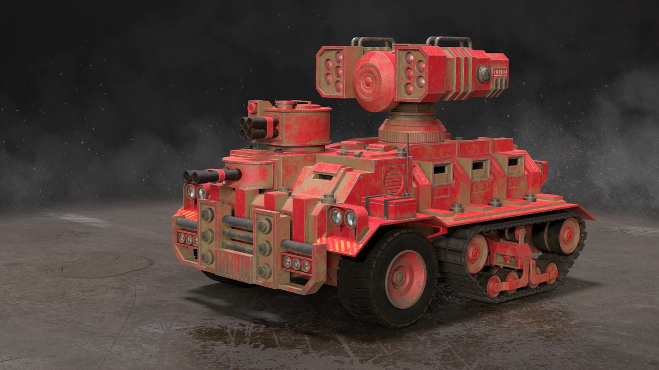 Media 1 for listing Half-track APC-1-Red-Dirty