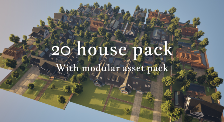 Modular Classic Style American 20 House pack | Fab