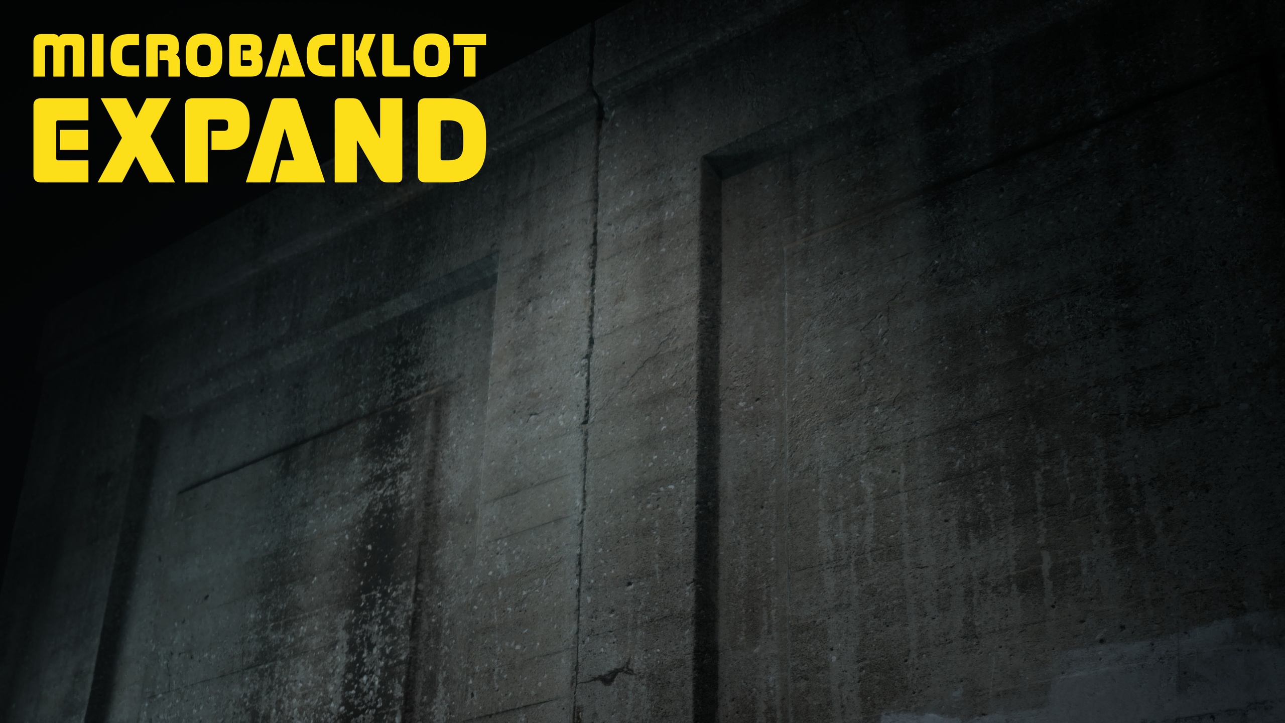 Media 1 for listing MICROBACKLOT | EXPAND // Tall Concrete Wall Section w/Damage and Graffiti