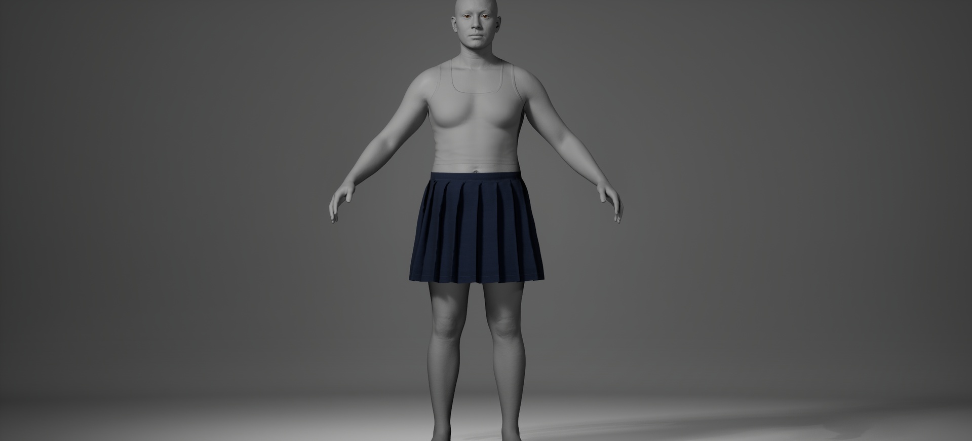Media 1 for listing Pleated Skirt for MetaHuman – Parametric Wardrobe (MHPKG)