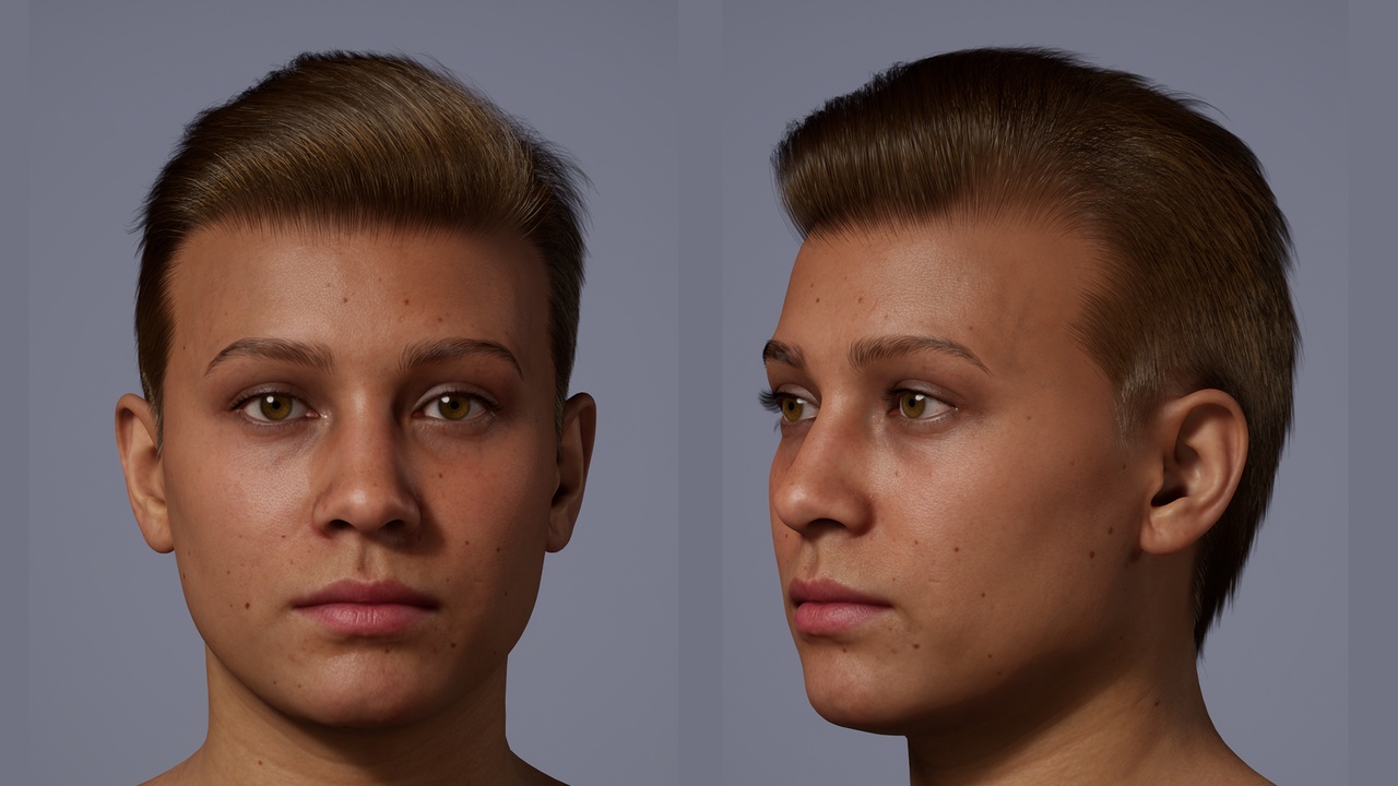 Media 1 for listing Ember Pompadour Mullet Groom for MetaHuman ver. 2