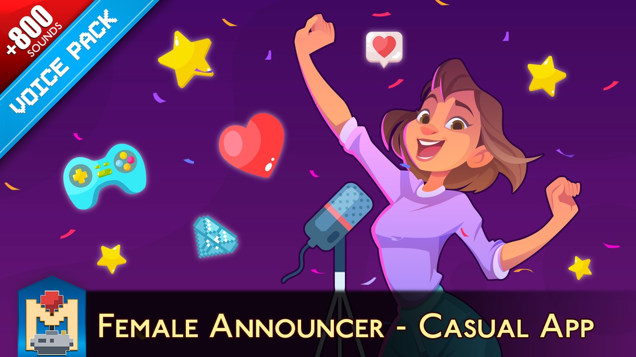 Media 1 for listing Casual App Female Voice Announcer