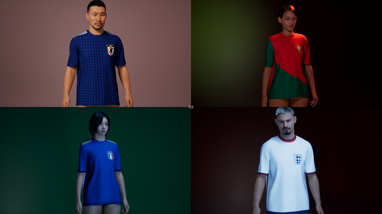 Media 1 for listing World Cup Bundle Vol.2 | Outfit Assets - Metahuman