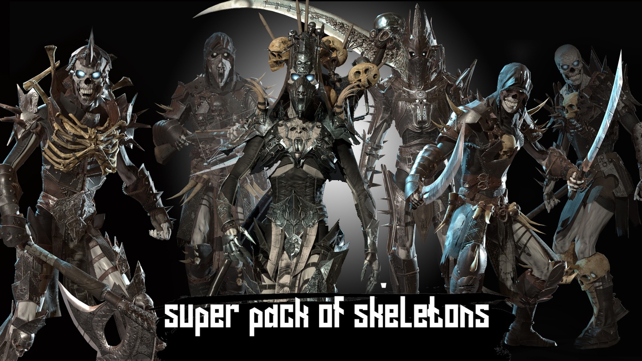 Media 1 for listing Super pack of skeletons