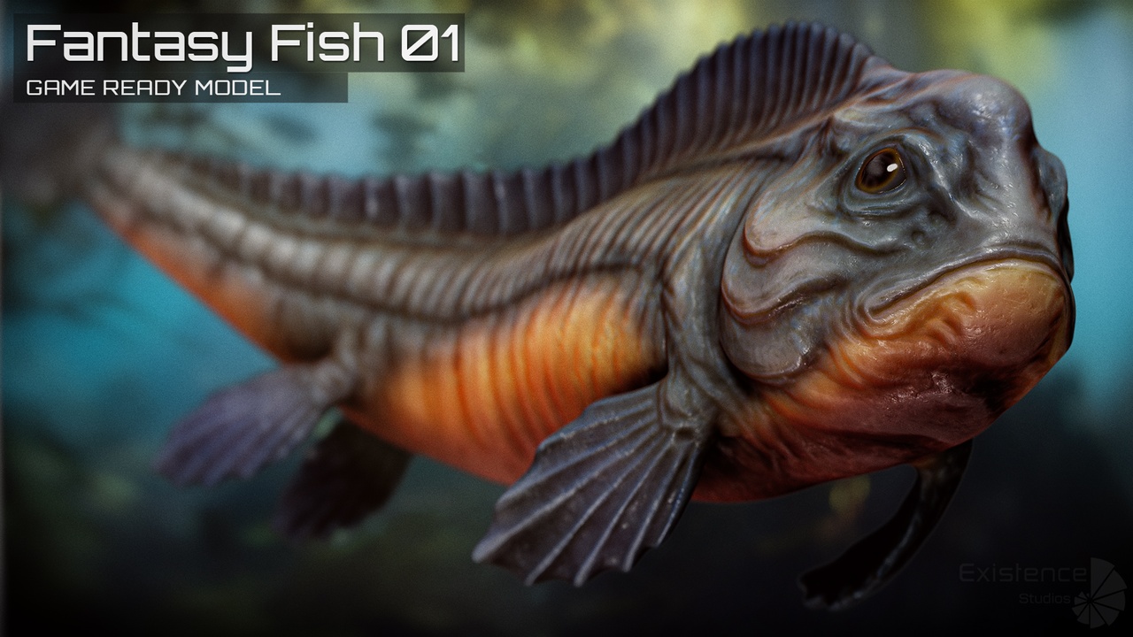 Media 1 for listing Fantasy Fish 01 - Aqua Life - Underwater Creature - Monster Sea Enemy - #26